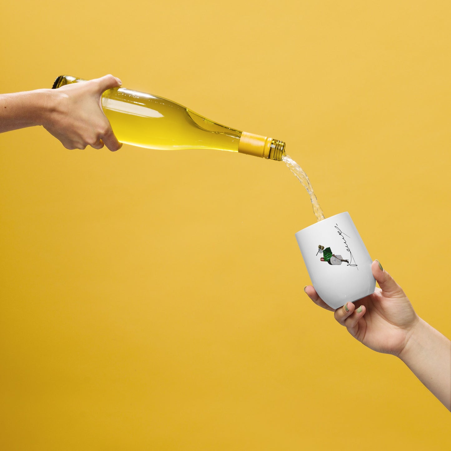 Gobelet à vin - "et Jésus changea l'eau en vin..."