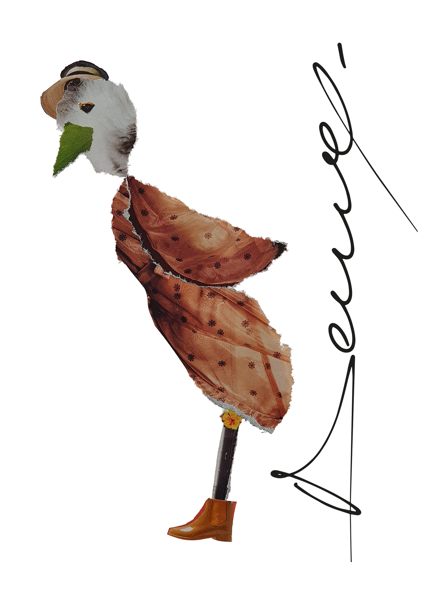 Même quand l'oiseau marche on sent qu'il a des ailes